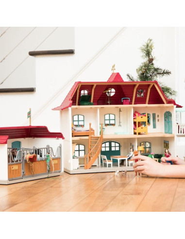 Juego de Caballos Schleich Casa de Campo 70 Piezas 5-12 Años