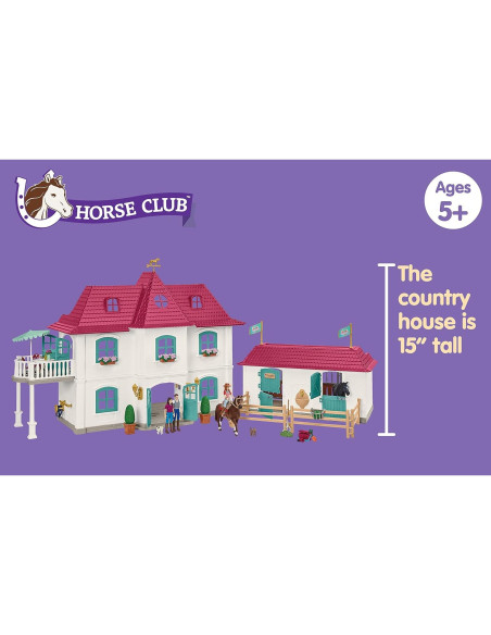 Juego de Caballos Schleich Casa de Campo 70 Piezas 5-12 Años