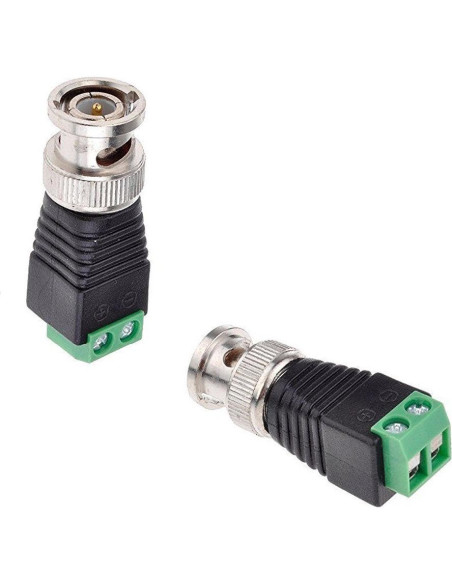 Adaptador BNC Macho a Macho 28 Piezas para CCTV Cat5/Cat6