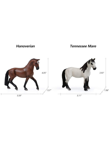 Figuras de Caballo UANDME 8PCS Juguetes para Niños