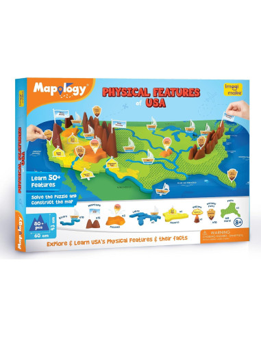 Rompecabezas 3D Imagimake EE. UU. para Niños 8+