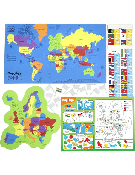 Rompecabezas Mapa Mundial Imagimake - 75 Piezas Educativas