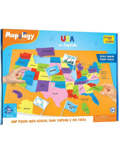 Imagimake Mapology Mapa de EE. UU. | Rompecabezas Educativo 2
