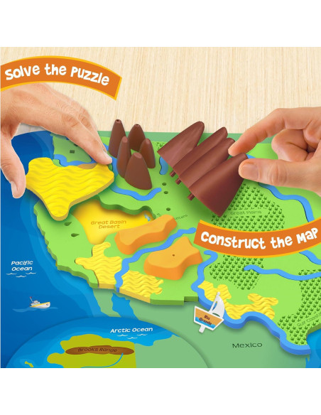 Imagimake Mapology Cohete Saturno V y Satélites 5 Piezas