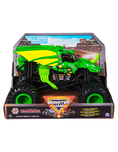 Camión Monster Jam Dragonoid Spin Master 1:24 Die-Cast