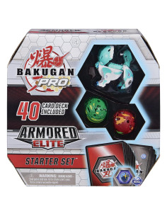 Bakugan Pro Elite Blindado Spin Master con 3 Criaturas