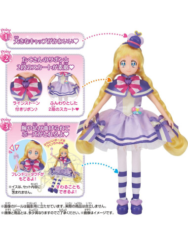 Muñeca Kurahrandi BANDAI 26cm con accesorios