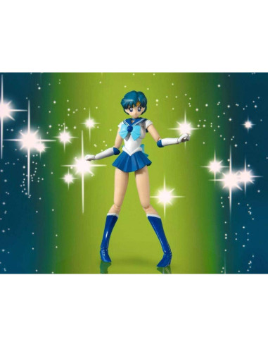 Figura S.H. Figuarts Sailor Mercury Bandai 15 cm Edición Color