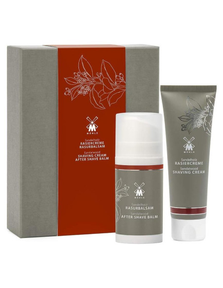 Conjunto de Afeitado MÜHLE Sándalo con Crema y Bálsamo