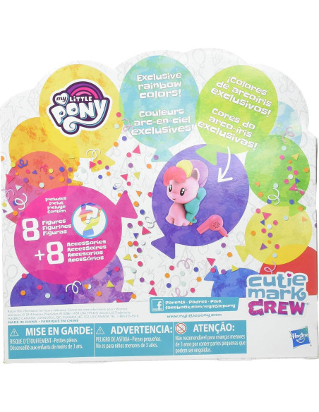 Mi Pequeño Pony Juguete Cutie Paquete de 8 Figuras con Sorpresas