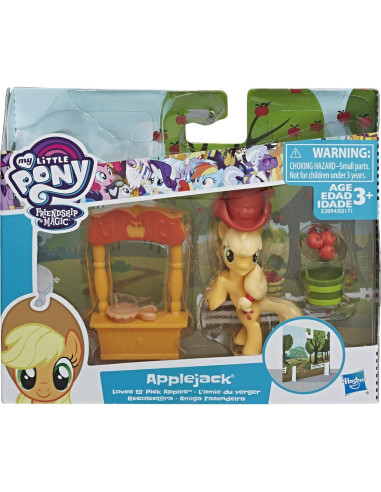 Conjunto de Historia Mi Pequeño Pony Applejack 5 Accesorios