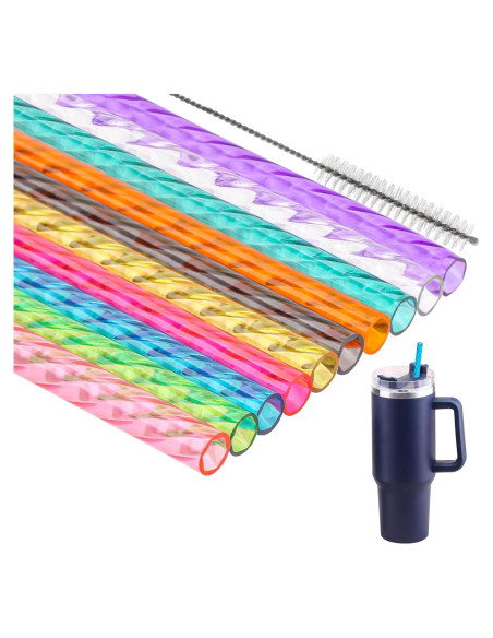 Sorbetes Reutilizables Dakoufish 30.48 cm para Taza Stanley - 10 Colores