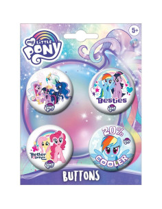 Conjunto de 4 Botones My Little Pony Ata-Boy 3.18 cm 2