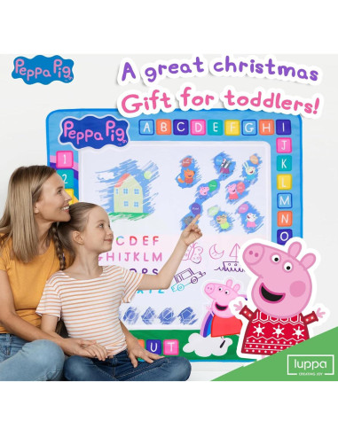 Alfombra de Dibujo de Agua LUPPA 100x100cm Peppa Pig