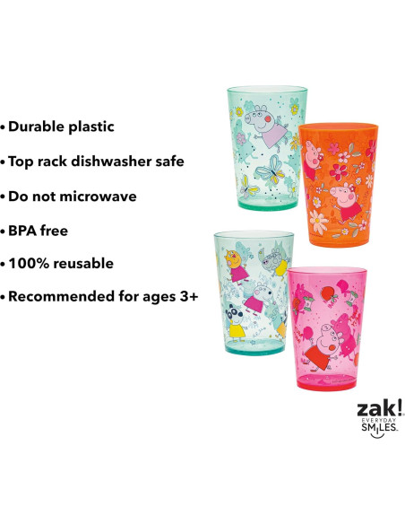 Conjunto de 4 Vasos Apilables Peppa Pig - Zak Designs