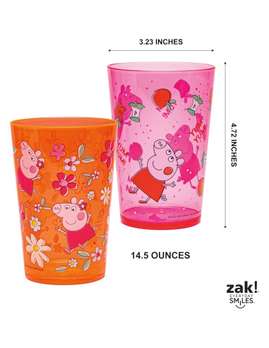 Conjunto de 4 Vasos Apilables Peppa Pig - Zak Designs