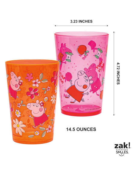 Conjunto de 4 Vasos Apilables Peppa Pig - Zak Designs