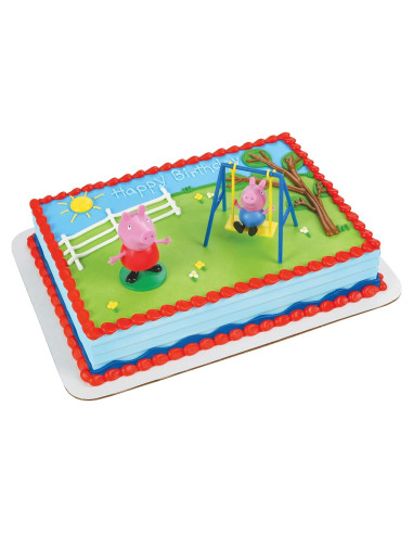 Adorno para Pastel DecoPac Peppa Pig Columpio 8,13 cm
