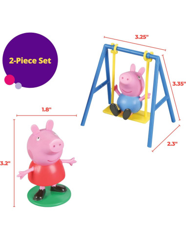 Adorno para Pastel DecoPac Peppa Pig Columpio 8,13 cm