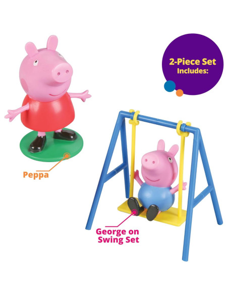 Adorno para Pastel DecoPac Peppa Pig Columpio 8,13 cm
