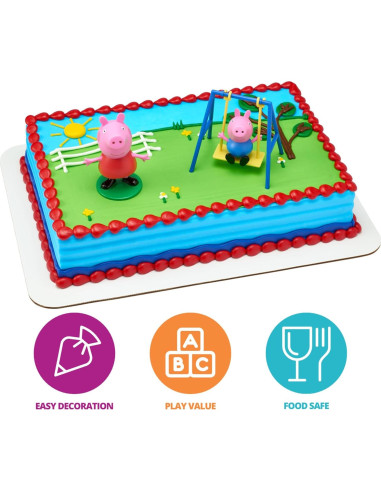 Adorno para Pastel DecoPac Peppa Pig Columpio 8,13 cm
