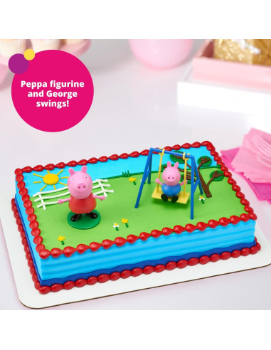 Adorno para Pastel DecoPac Peppa Pig Columpio 8,13 cm