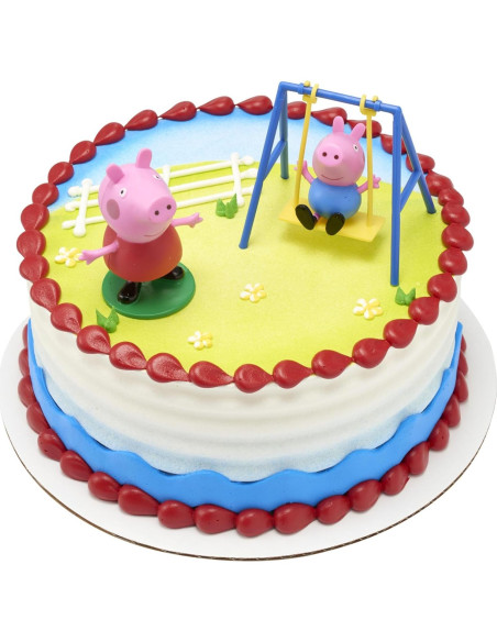 Adorno para Pastel DecoPac Peppa Pig Columpio 8,13 cm