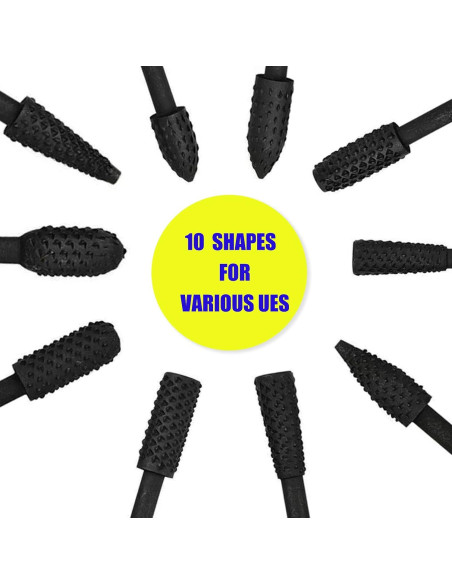 Set de 10 Bits de Carving Uayeatye para Carpintería 3mm