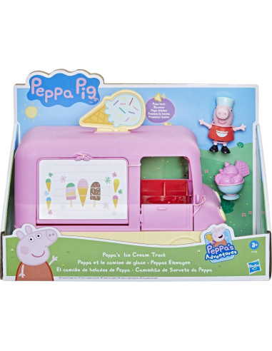Camión de Helados Peppa Pig F2186 con Sonidos y Figura
