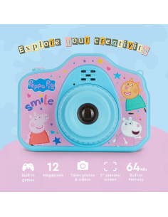 Cámara Digital Peppa Pig 12MP 1080p Pantalla 5cm 2