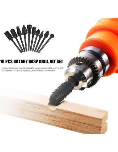 Set de 10 Bits de Carving Uayeatye para Carpintería 3mm