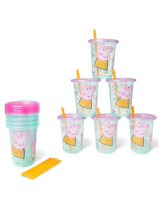 Tazas Peppa Pig Take & Toss - Antidesbordamiento - 10 Pzs