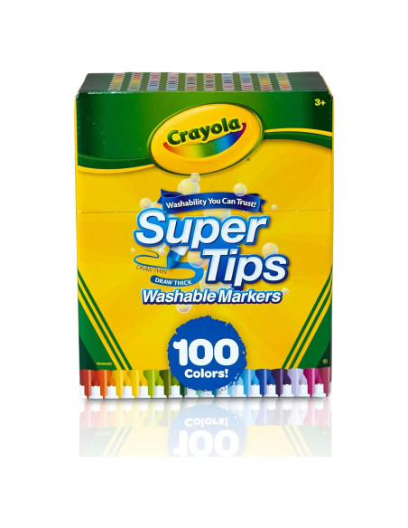 Marcadores Crayola Super Tips 100ct Lavables Multicolor Marcadores Crayola Super Tips 100ct Lavables Multicolor