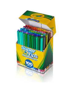 Marcadores Crayola Super Tips 100ct Lavables Multicolor 2