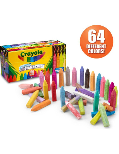 Tiza Lavable Crayola Ultimate 64 Piezas Multicolor
