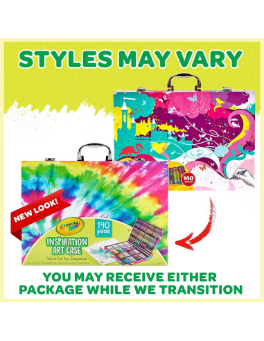 Conjunto de Arte Crayola Inspiration 140 Piezas - Tie-Dye