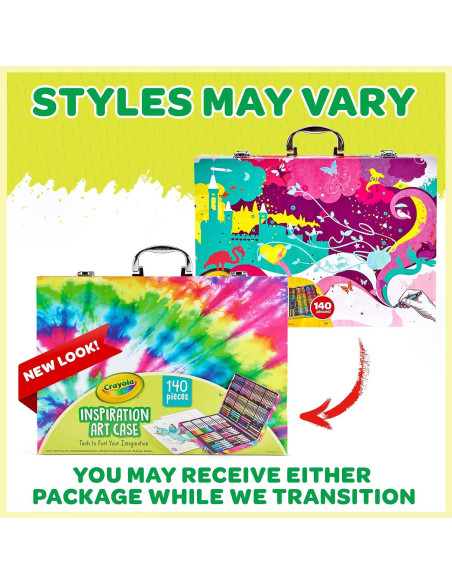 Conjunto de Arte Crayola Inspiration 140 Piezas - Tie-Dye