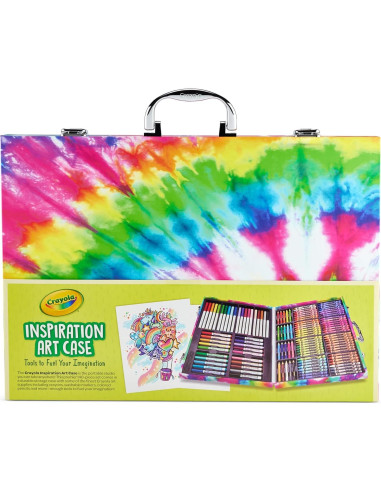 Conjunto de Arte Crayola Inspiration 140 Piezas - Tie-Dye