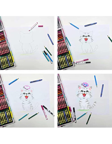 Conjunto de Arte Crayola Inspiration 140 Piezas - Tie-Dye