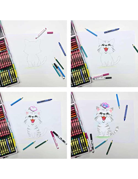 Conjunto de Arte Crayola Inspiration 140 Piezas - Tie-Dye