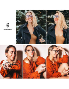 Gafas Anti-Luz Azul SojoS SJ5081 Cuadradas TR90 para Mujeres 2