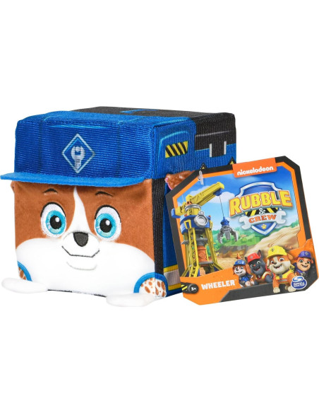 Peluches Rubble & Crew Wheeler Cubo 10 cm para Niños