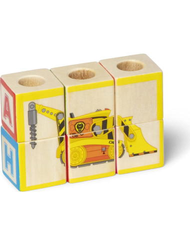 Camión de Bloques ABC Melissa & Doug - Juguete 33 Piezas