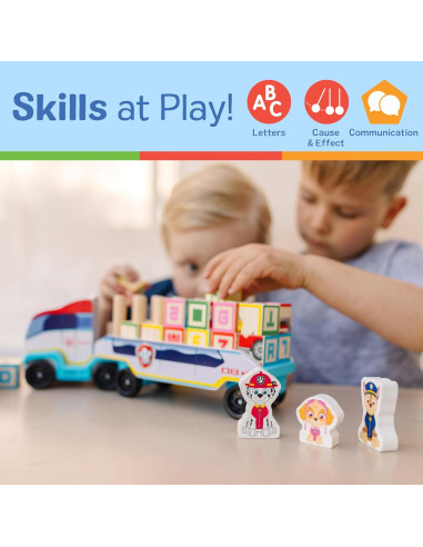 Camión de Bloques ABC Melissa & Doug - Juguete 33 Piezas