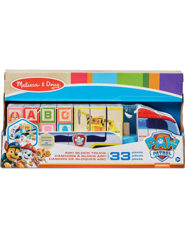 Camión de Bloques ABC Melissa & Doug - Juguete 33 Piezas