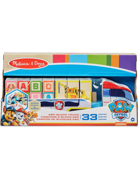 Camión de Bloques ABC Melissa & Doug - Juguete 33 Piezas