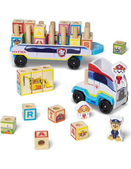 Camión de Bloques ABC Melissa & Doug - Juguete 33 Piezas