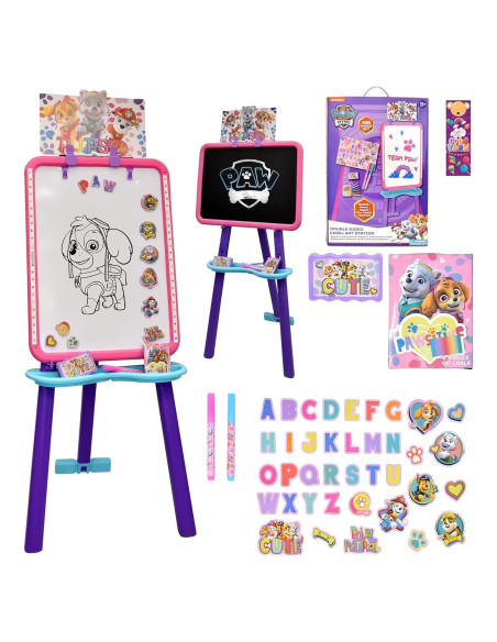 Caballete de Arte Paw Patrol para Niños con Pizarra Magnética