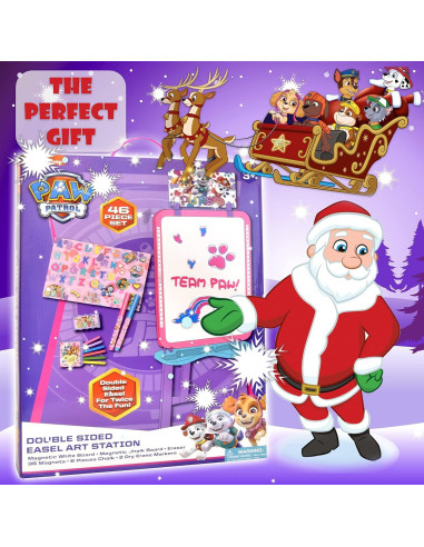 Caballete de Arte Paw Patrol para Niños con Pizarra Magnética