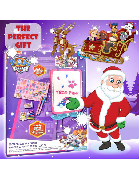 Caballete de Arte Paw Patrol para Niños con Pizarra Magnética